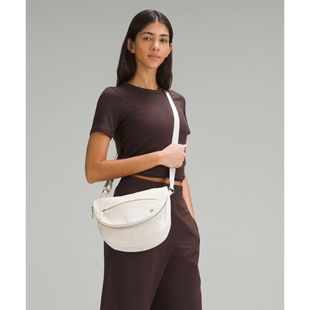 Lululemon All Night Festival Bag, Cross Body, 5L White Opal Water Resistant